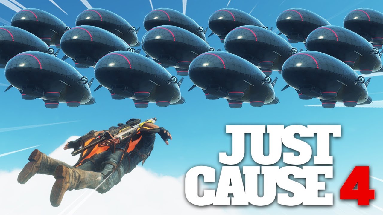 Just Cause 4 - BREAKING THE GAME WITH 100+ AIRSHIPS!