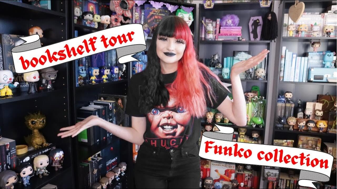 Funko pop collection // Bookshelf tour 📚