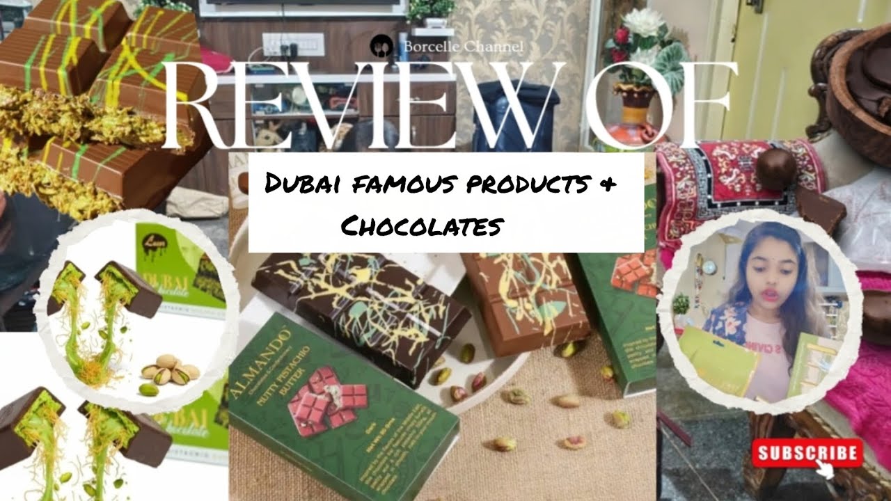 Review on Dubai's famous products & Chocolates| Viral kunafa chocolate |🍫🍫🍫day special video