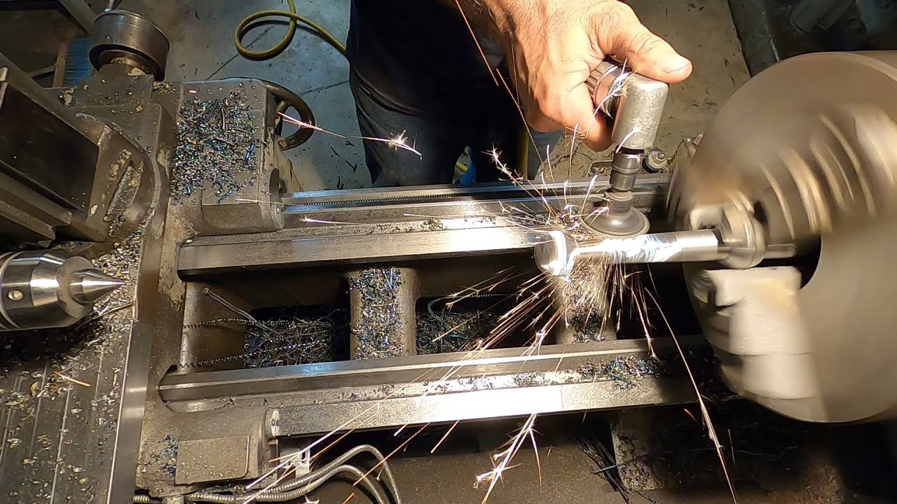 Making a balanced ball crank handle for a Clausing mill
