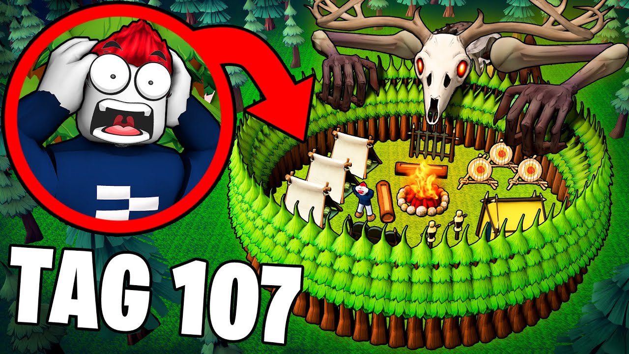 WE SURVIVE 130 DAYS with SAFE BASE TRICK in Roblox 99 Nights in the Forest