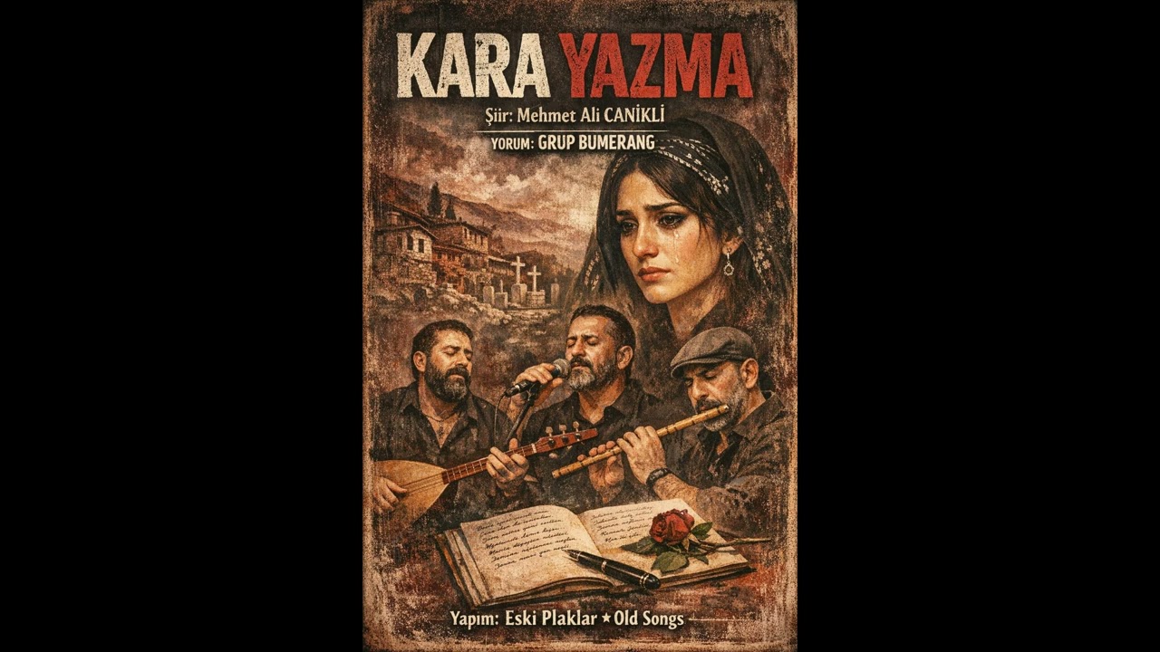 KARA YAZMA - Mehmet Ali Canikli Şiiri #anadolurock, #özgünmüzik,#unutulmazşarkılar,