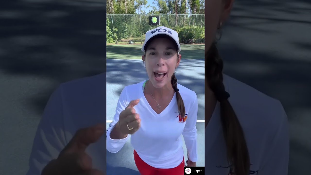 USPTA Quick Tip-better breathing during tennis play with Margit Bannon #tennisplayers #tenniscoaches