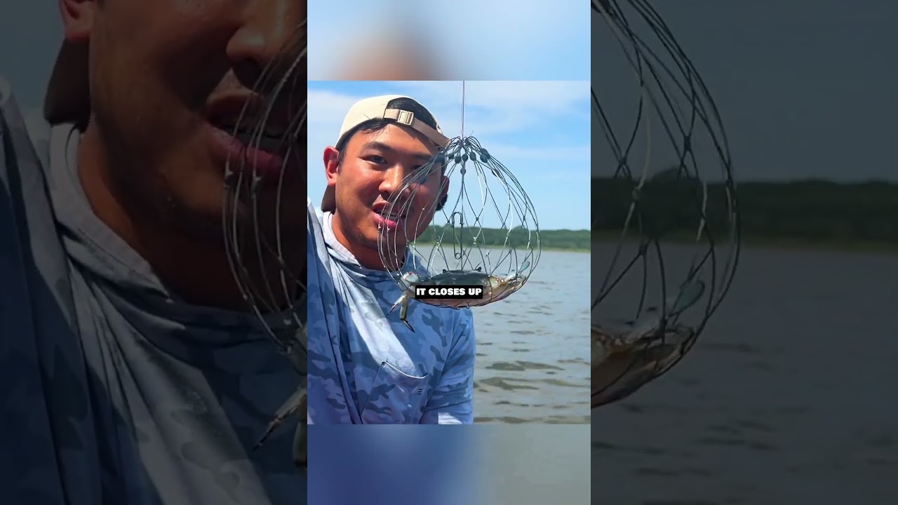 the CRAZIEST crab trap -- SO CLEVER! 🤯🦀 #fishing