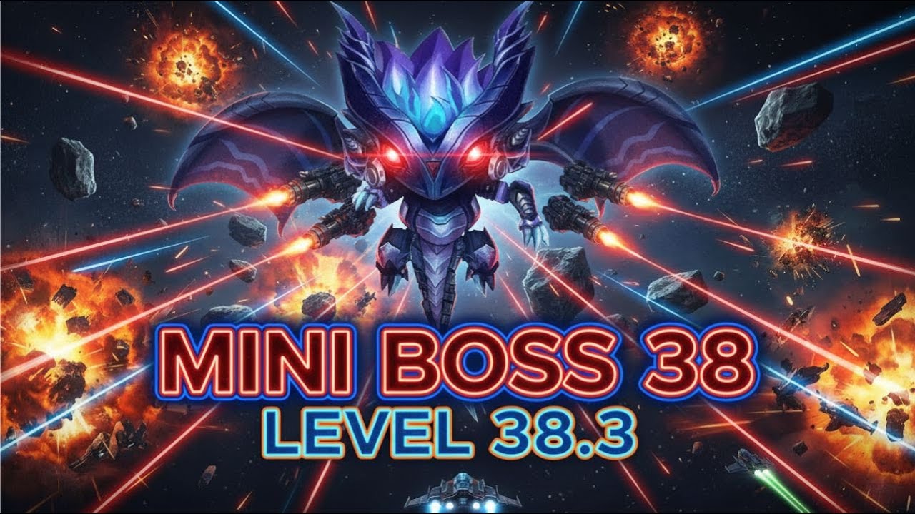 Level 38.3 Mini Boss 38 | Space Shooter Galaxy Attack | World Bosses