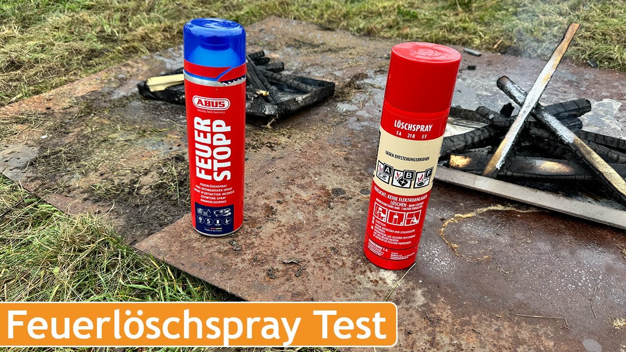 EXDINGER & ABUS Feuer Stopp Löschspray im Vergleich – Entstehungs - und Fettbrände sicher bekämpfen