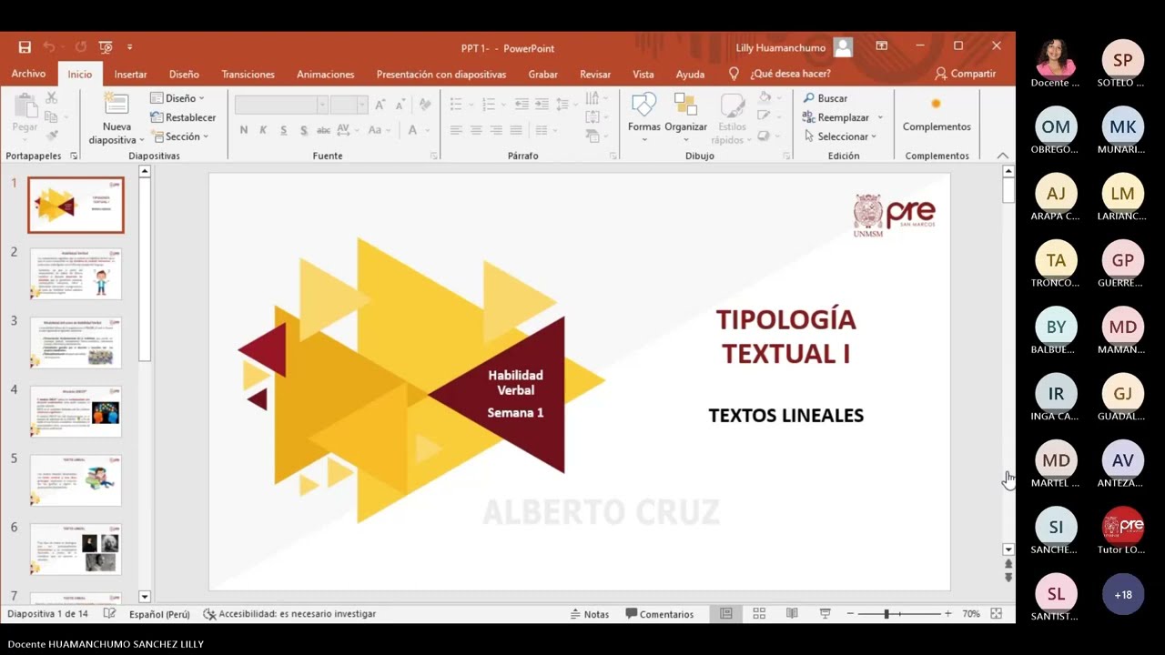 Habilidad Verbal - Semana 01 - Pre San Marcos 2024-I (Nuevo Ciclo)