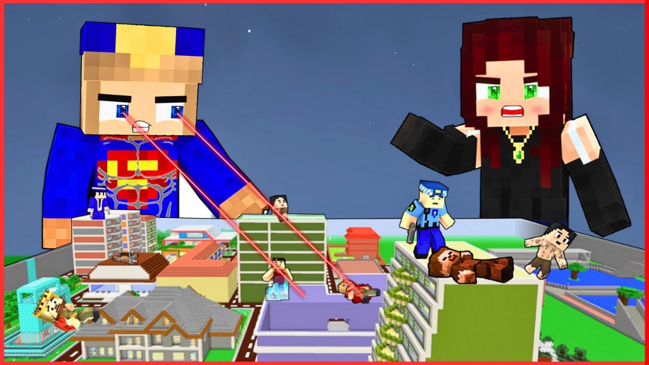 MERVE ŞEHRE SALDIRDI, SÜPER ASLI POLİS ŞEHRİ MERVEDEN KORUDU! 😮😡 - Minecraft