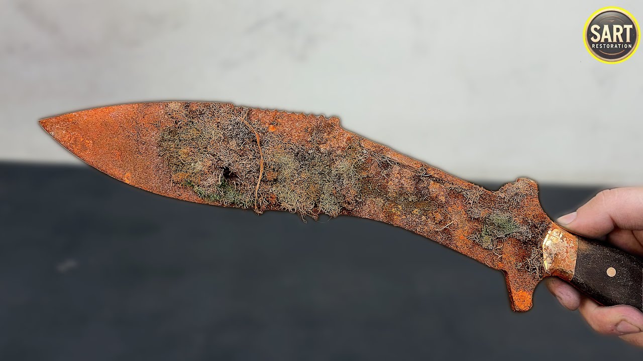 Restoration Very Rusty Warrior Kukri Knife