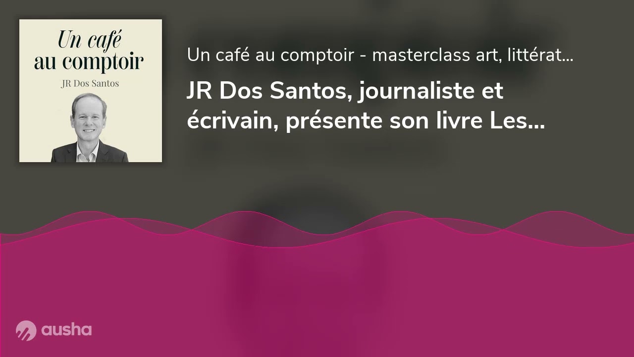 JR Dos Santos, journaliste et écrivain, présente son livre Les Oubliés