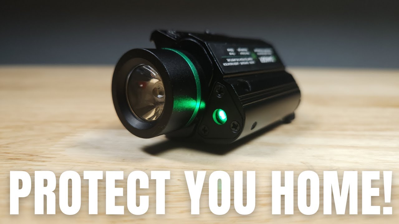 BEST BUDGET WEAPONS1000 LUMENS FLASHLIGHT LASER COMBO FOR HOME DEFENSE RIFLE/PISTOL FEYACHI FL-68