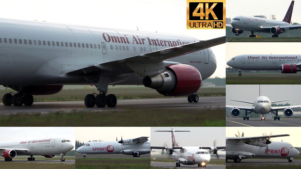 Boeing 767 Omni Air International and ATR-72 SprintAir at POZnan Airport (POZ / EPPO), Poland
