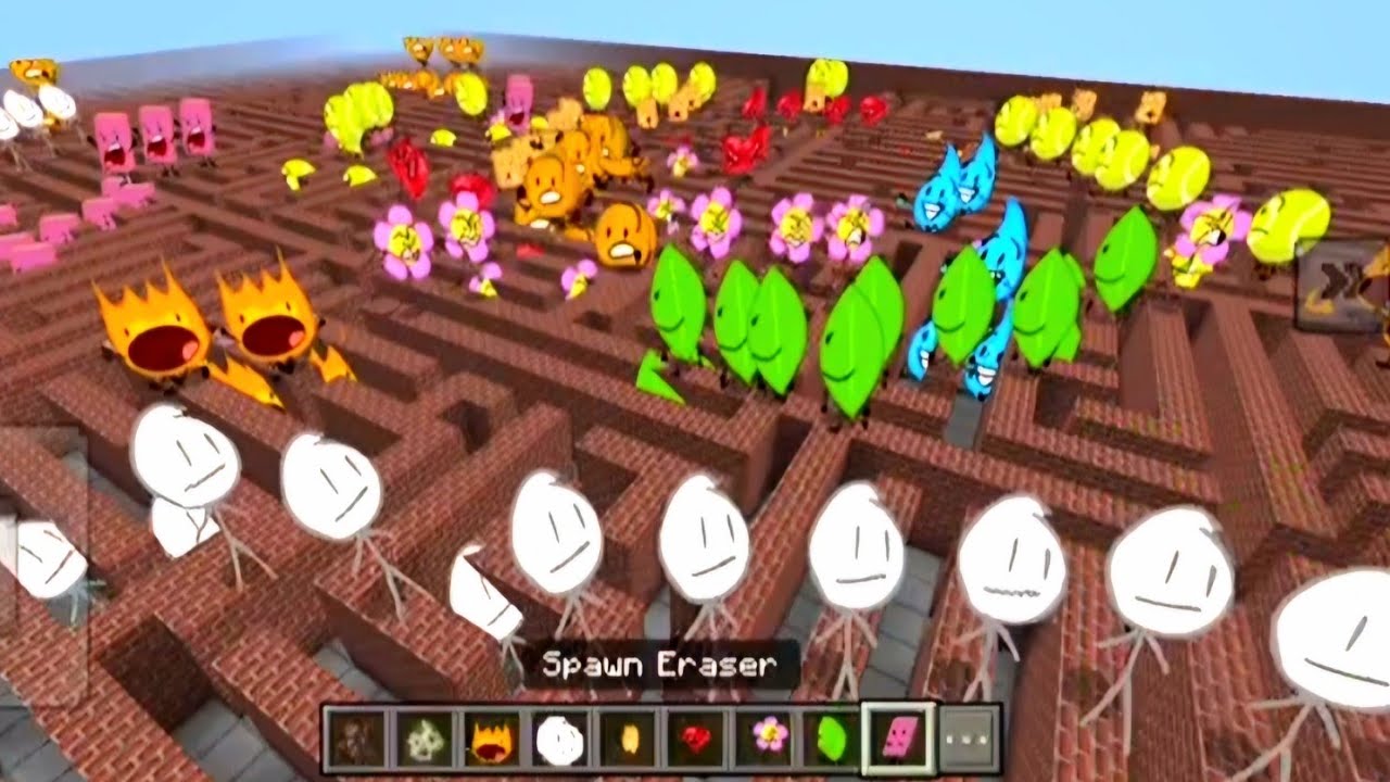 BFDI In GMod map Minecraft PE Mod