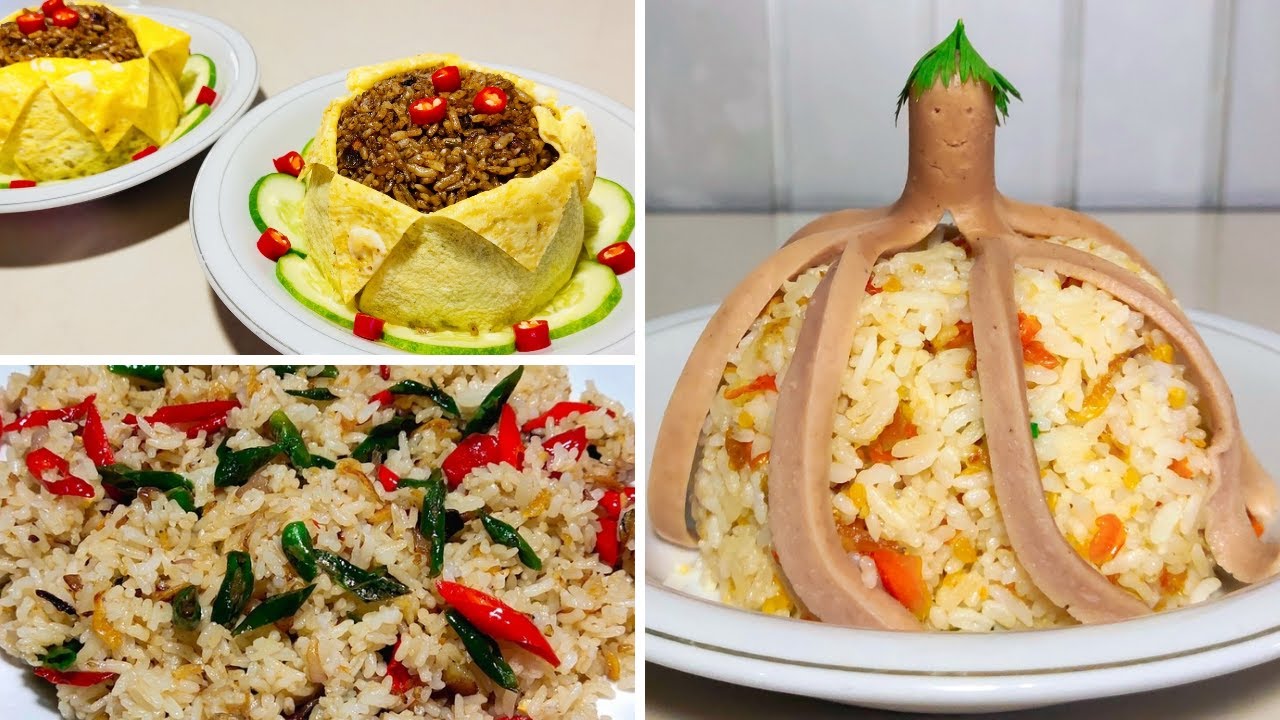 3 resep nasi goreng yang unik dan enak! Nasi goreng selimut, nasi goreng sosis gurita, nasgor cabai!