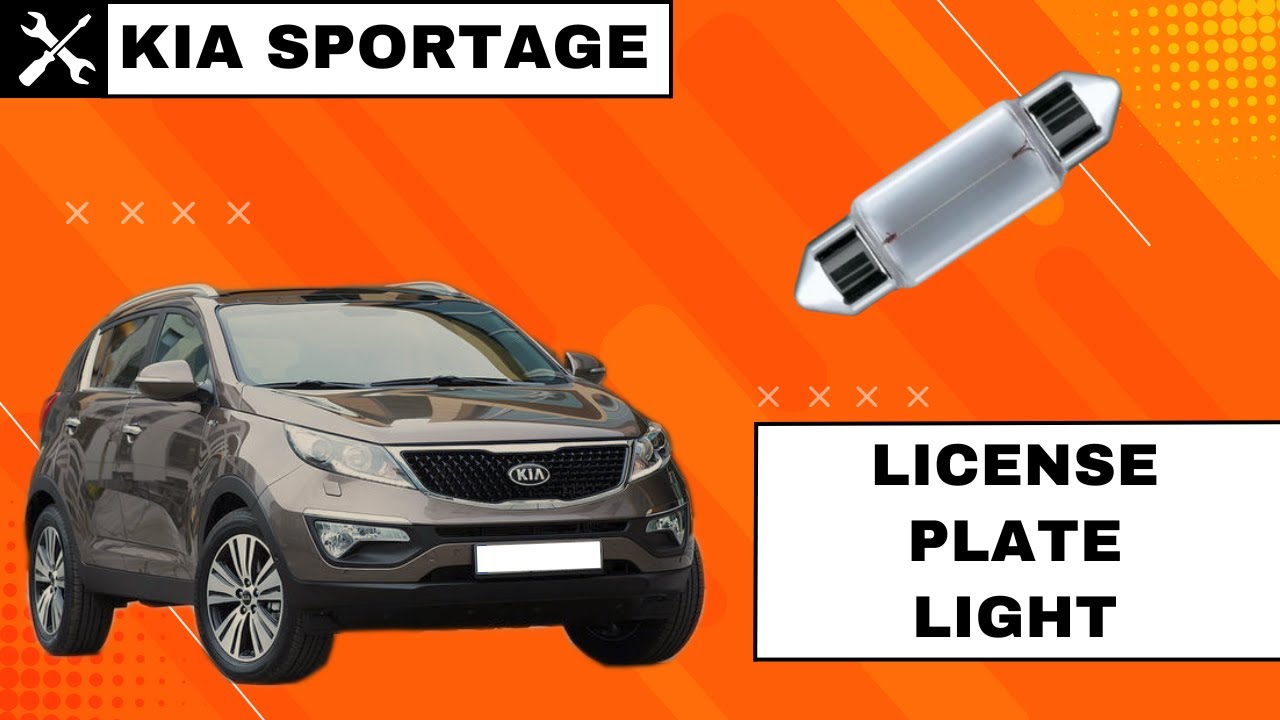 Kia Sportage SL 2010-2015 - How to Replace License Plate Light