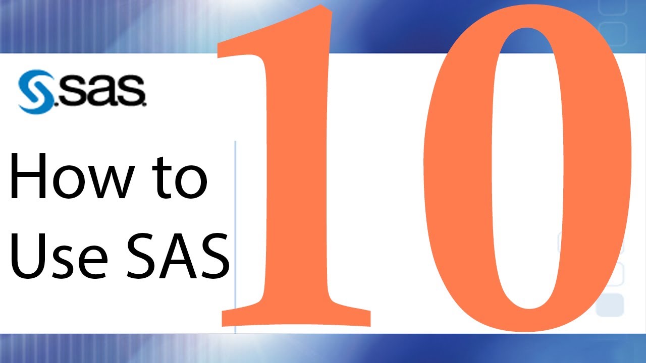 How to Use SAS - Lesson 10 - Parametric and Non-parametric Correlation