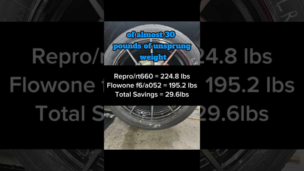 30 lb unsprung weight savings through a simple wheel swap! can't beat that. #chevrolet #corvette