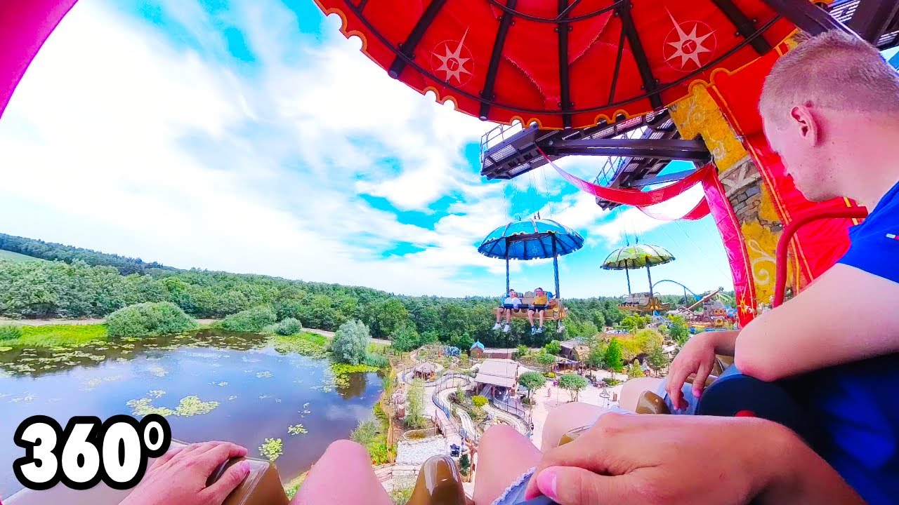 Dragonwatch (Toverland) - VR ONRIDE - 360° parachute drop tower POV