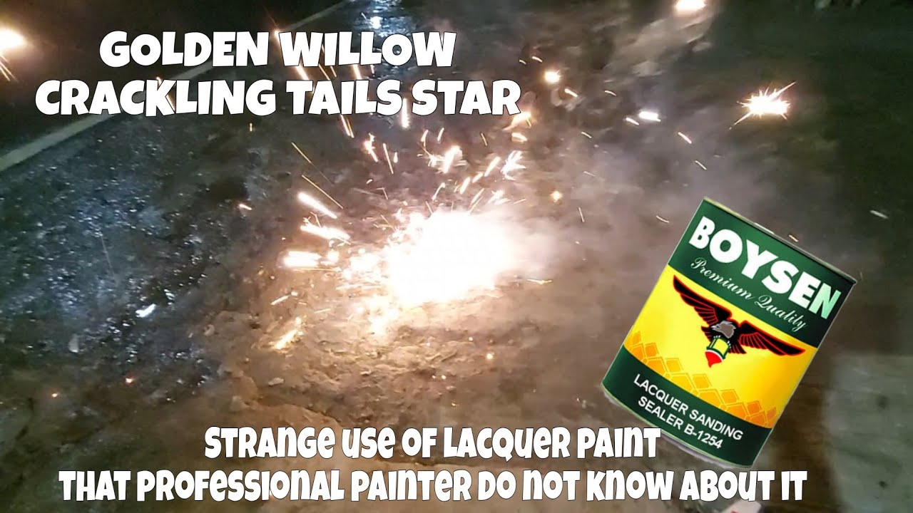 Golden Willow Crackling Tails | Strange use of Lacquer paint that Professional Painter do not know