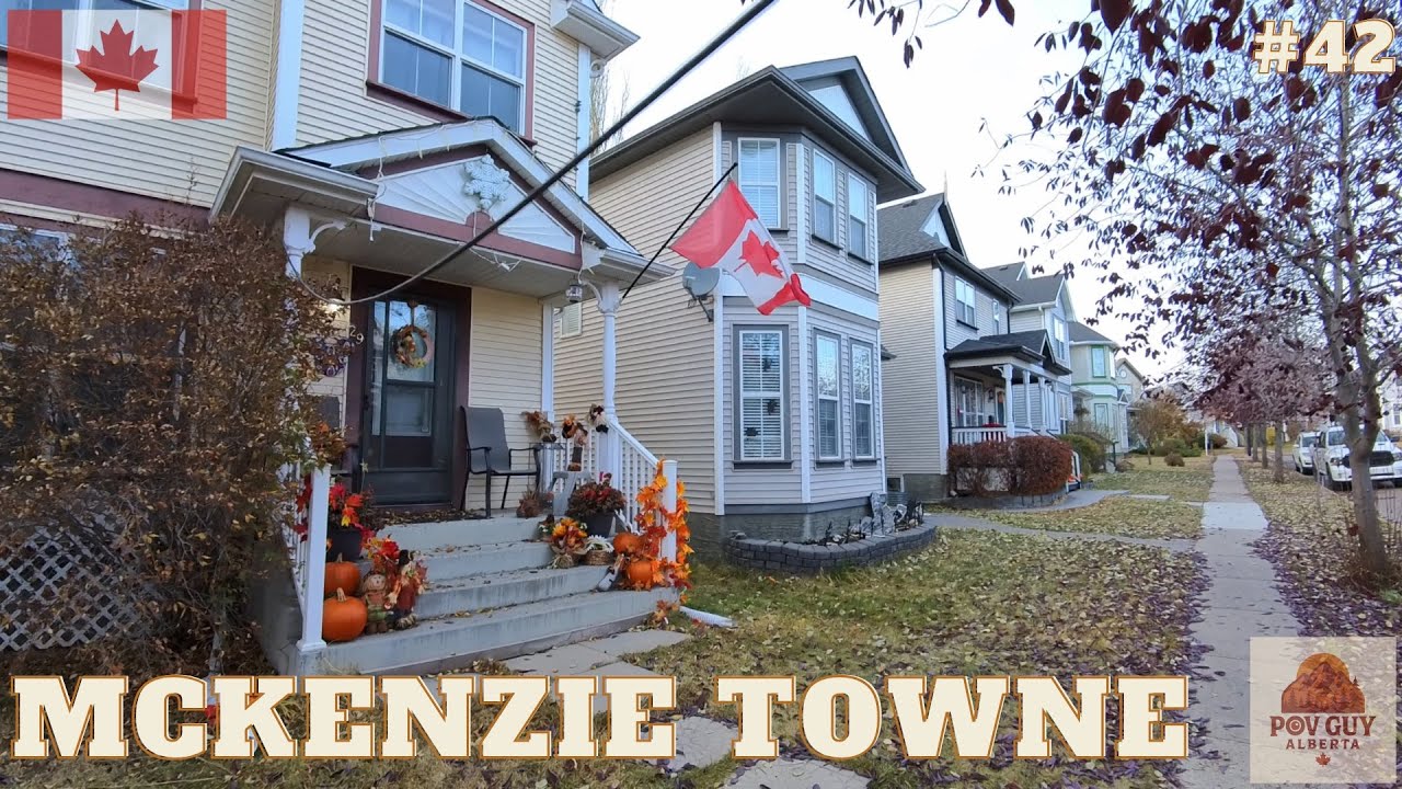 🏡 Autumn Walk in McKenzie Towne 🎃🍁 | Calgary&rsquo;s Cozy Streets with Halloween Vibes 🇨🇦