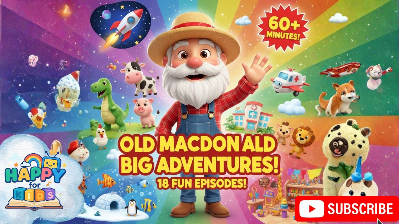 Old Mac’s Big Adventure Compilation | Farm, Space, Jungle & More! 🚜🚀🦖