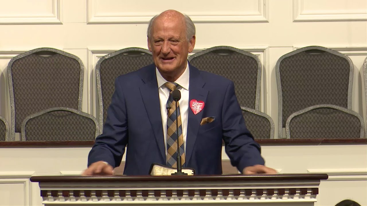 Dr. Jack Trieber preaching 