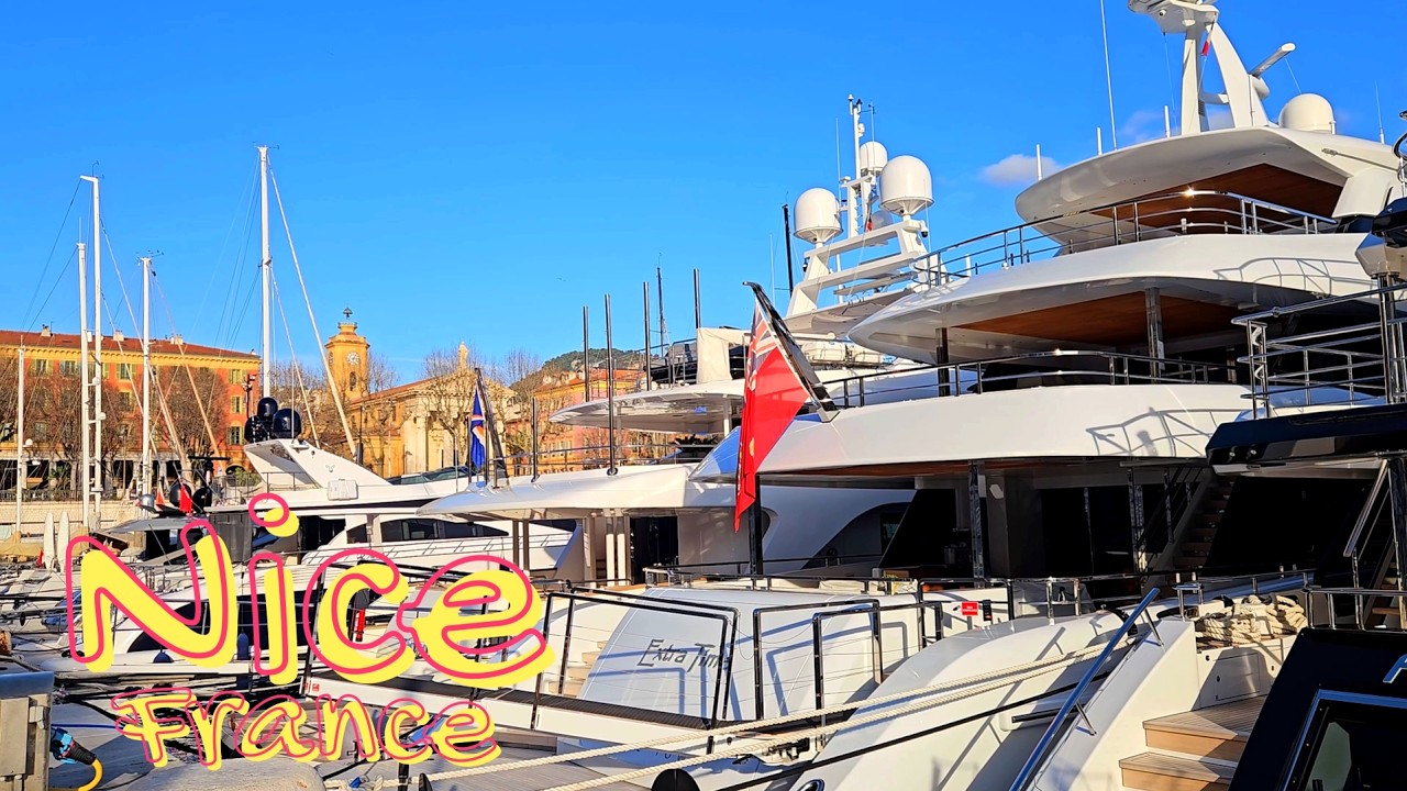 FRENCH RIVIERA January 3 2026 🌍 NICE The sea is rough 🌊 🌴⛱️  Mediterranean atmosphere 🇫🇷 Côte d'Azur