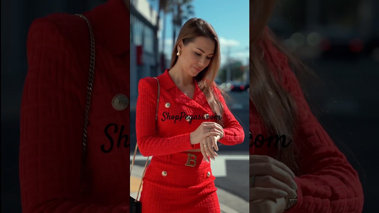 Valentine's Day Fashion: Knit Mini Skirt & Cardigan Set in Red &ndash; Chic & Cozy Outfit Ideas #reddress