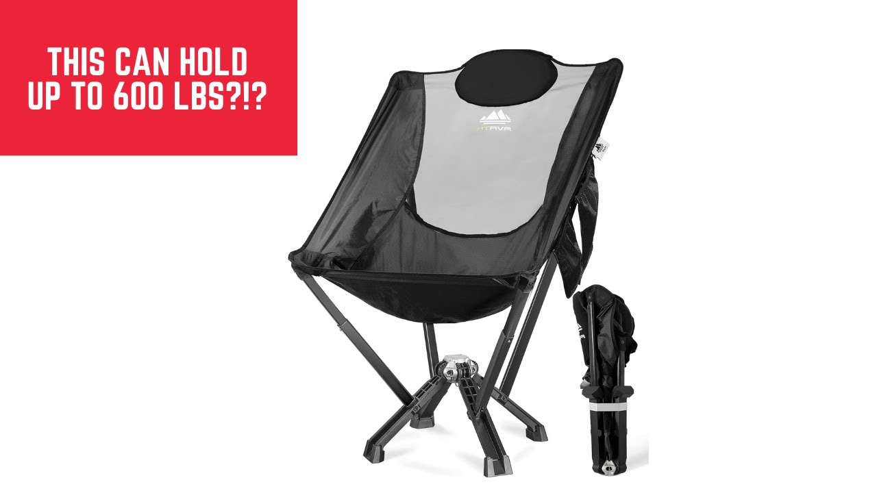 Highback Support and Holds Up to 600 LBS? Testing the MTRVR Camp Chair