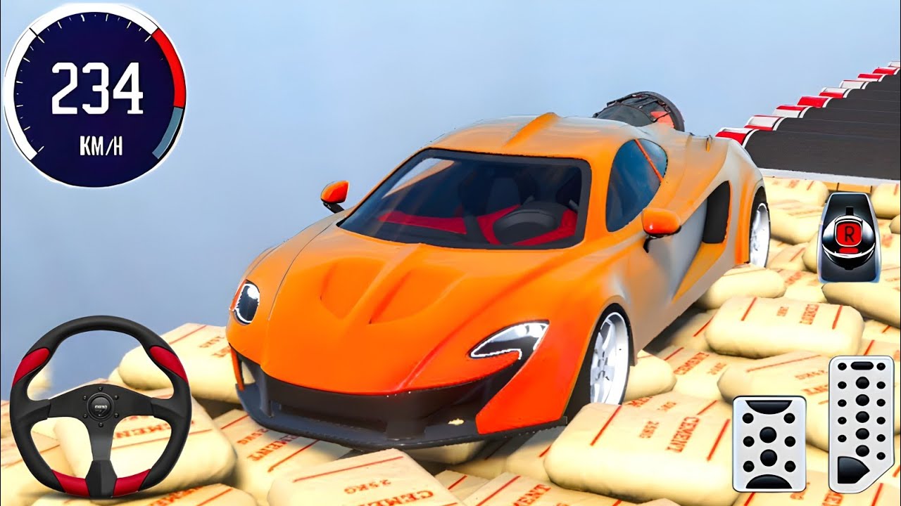 Impossible Mega Ramp Car Parking Game 2026 | New Mega Ramp Games Like GTA 5 Part 6