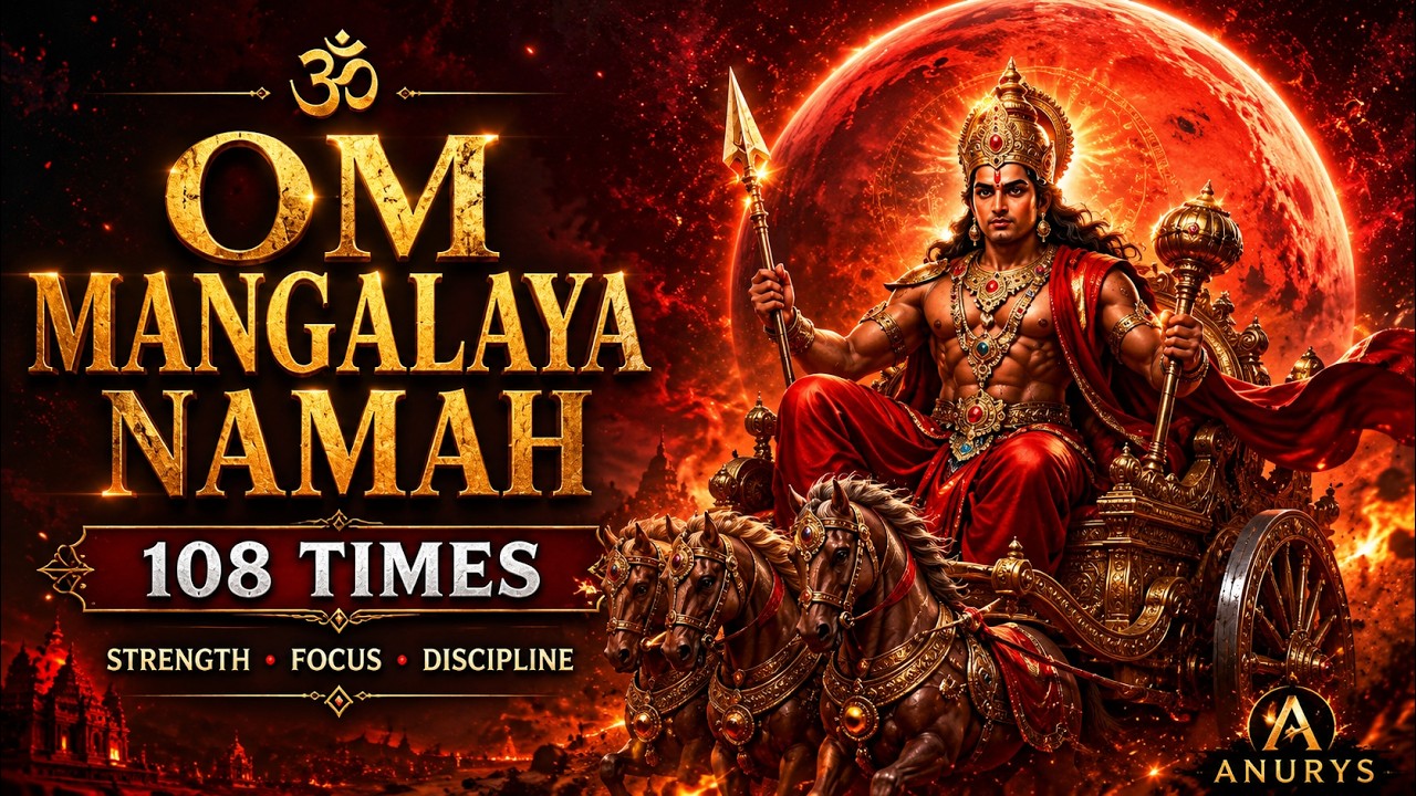 Om Mangalaya Namah (108 Times) | Mars Mantra for Strength, Focus & Discipline | Anurys