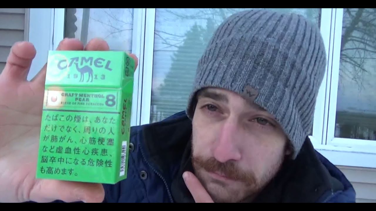 Smoking a Pear Cigarette... (-15C Edition) Camel Craft Menthol Pear Review (Japanese Cigarettes)