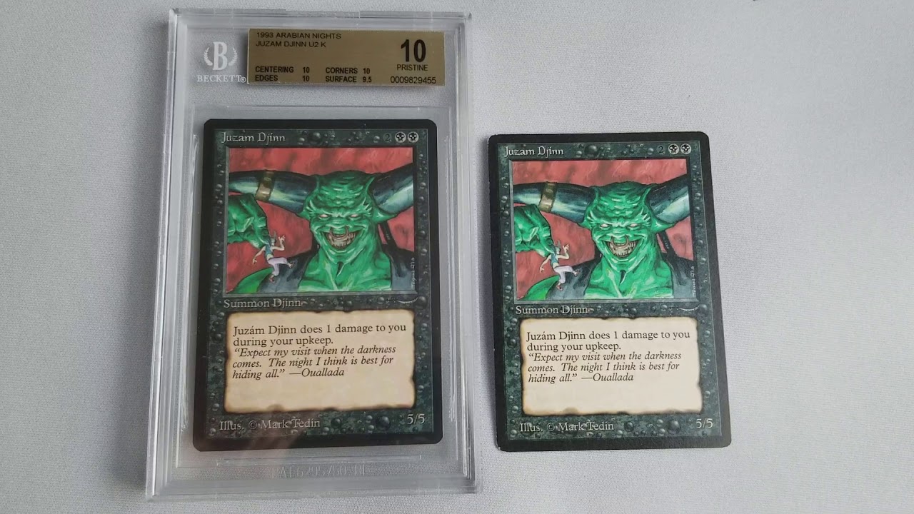 $10,000++ Juzam Djinn PRISTINE BGS 10 MTG Old School Magic Review