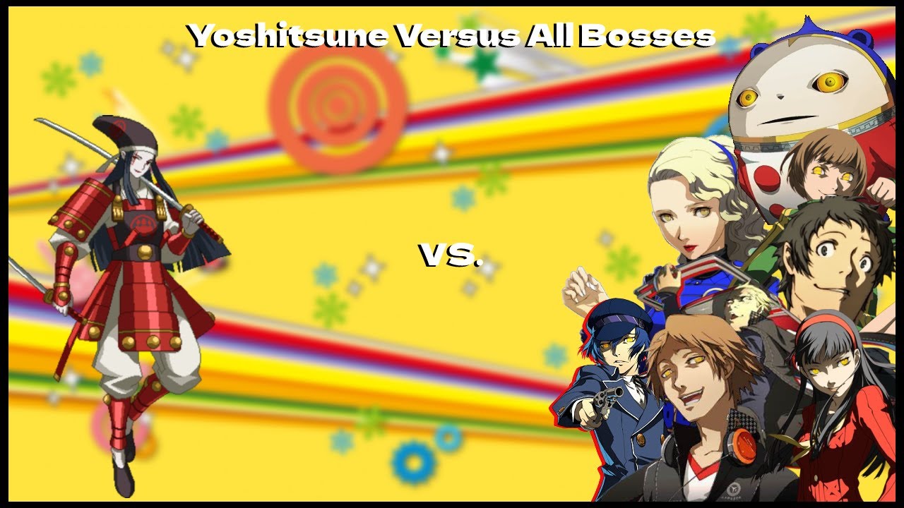 Yoshitsune VS. All Bosses! (Very Hard) | Persona 4 Golden