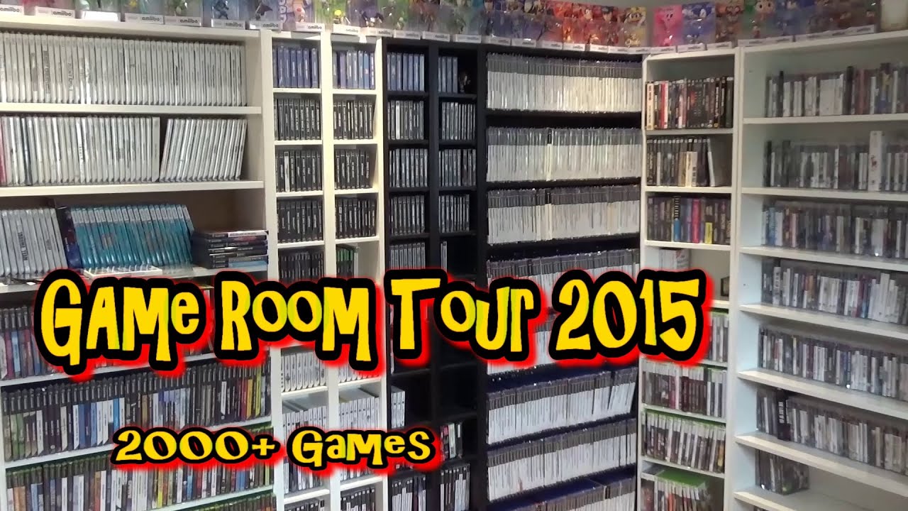 GAME ROOM TOUR 2015 - Riesige Sammlung mit 2000+ Games