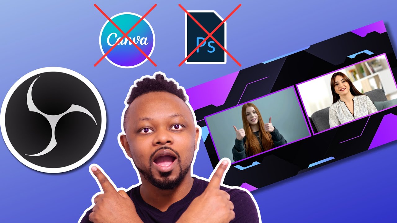 Как сделать наложения в OBS Studio, без Photoshop и Canva