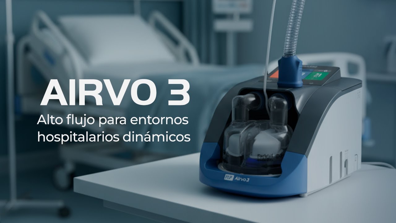 EQUITRONIC | Airvo 3 - Alto flujo para entornos hospitalarios dinámicos