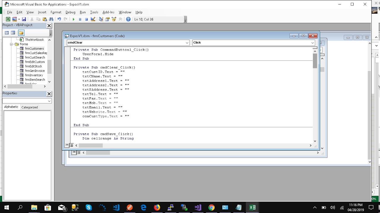 Excel POS :Part 3