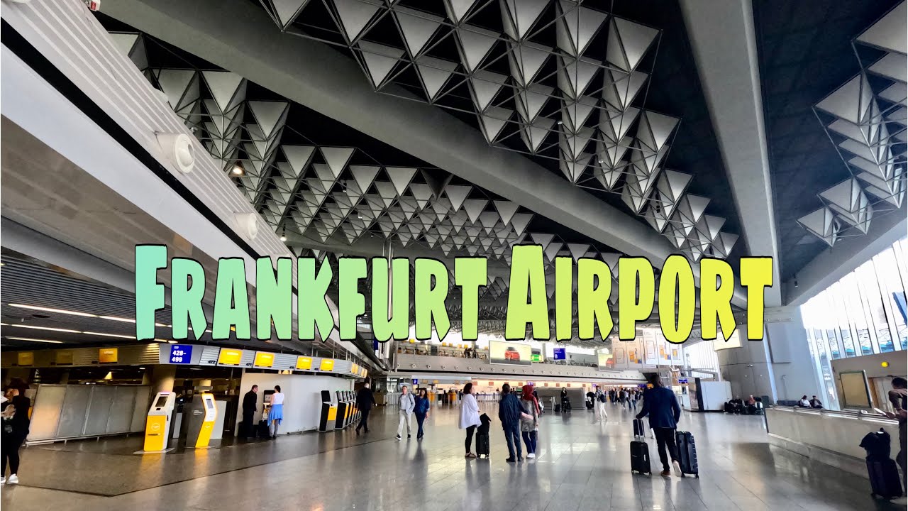 [4K] 🇩🇪Frankfurt Airport Terminal 1 Departures | Germany | Walking Tour with Captions |