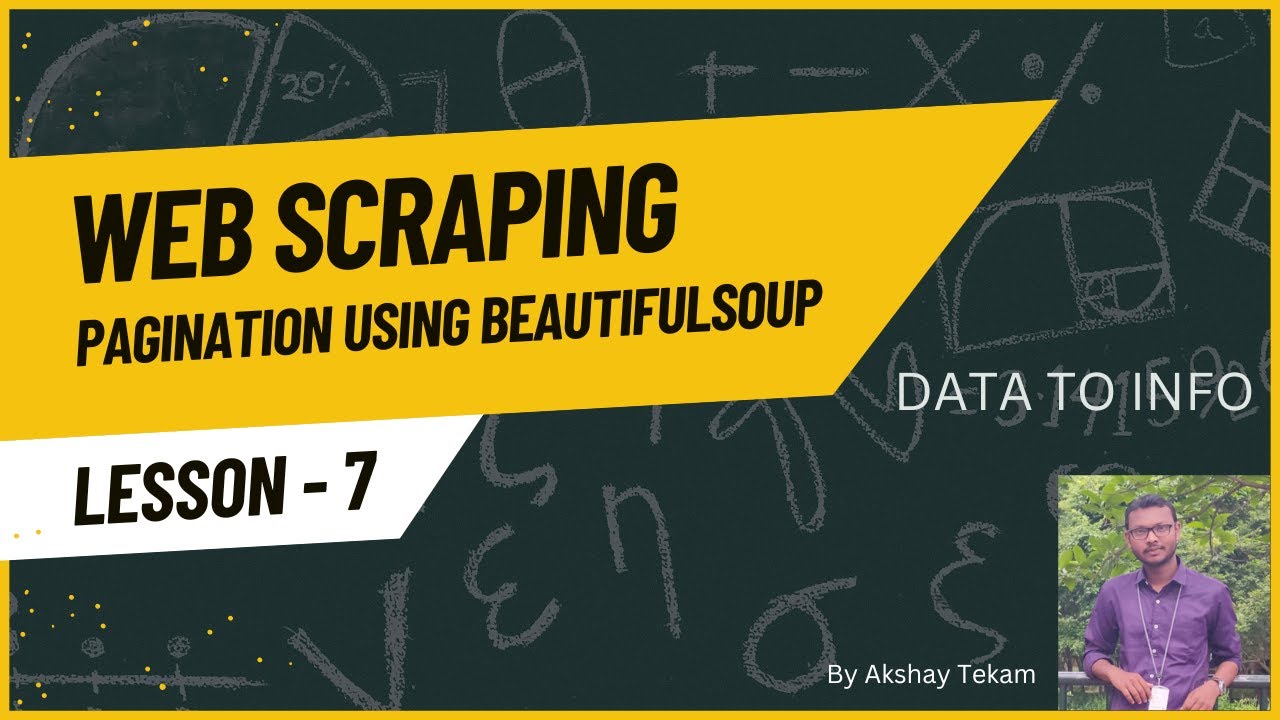Pagination Using BeautifulSoup | Web Scraping | Data To Info
