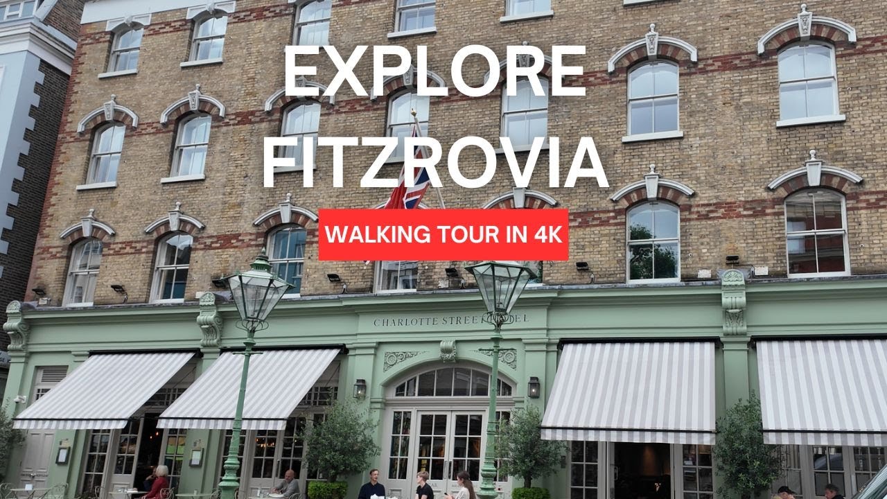 I Explore London's Fitzrovia | Tottenham Court Road - 4K Walking Tour