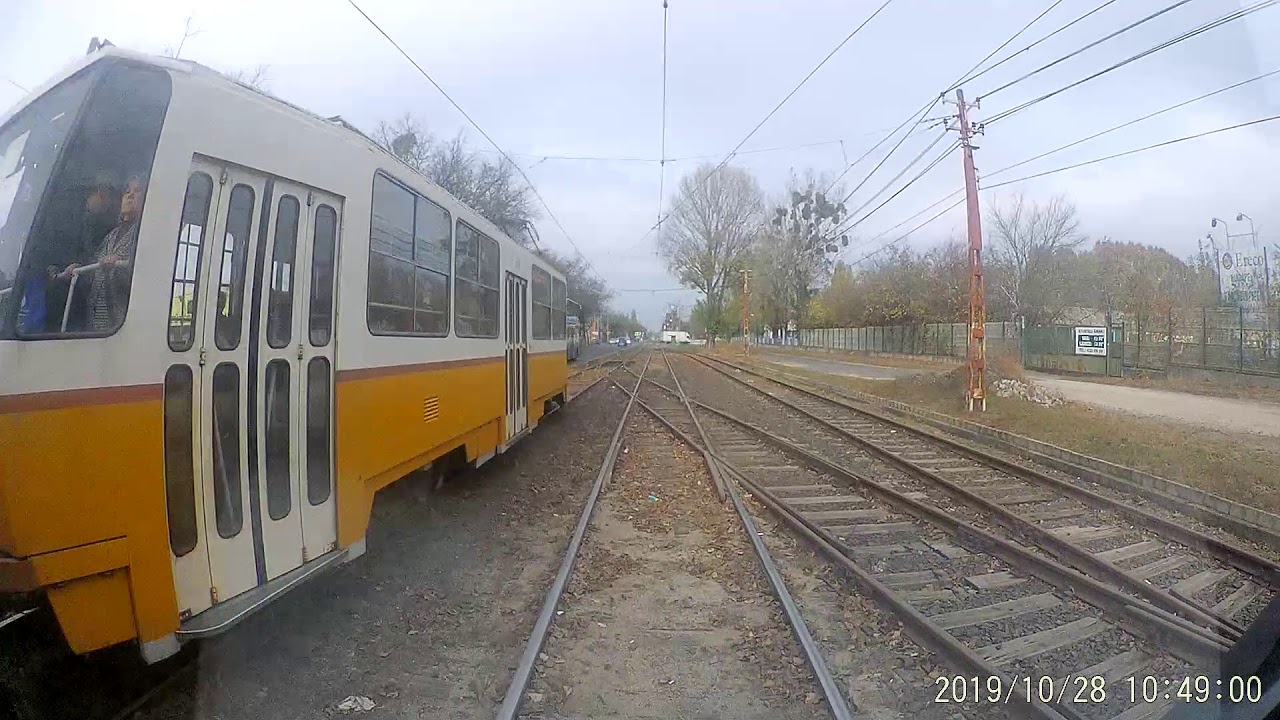 2019.10.28. nappal 28-as villamos, Izraelita temető-Blaha Lujza tér