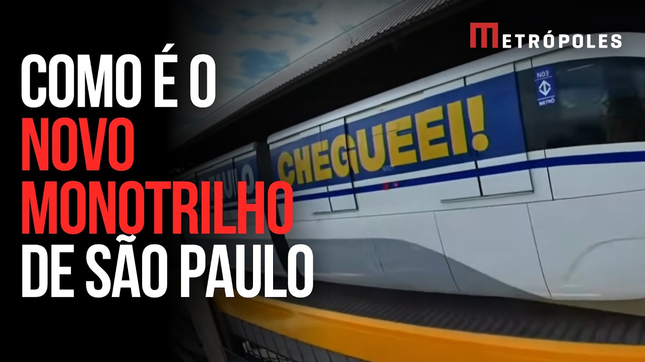 Veja como &eacute; o novo monotrilho da Linha 17-Ouro em SP