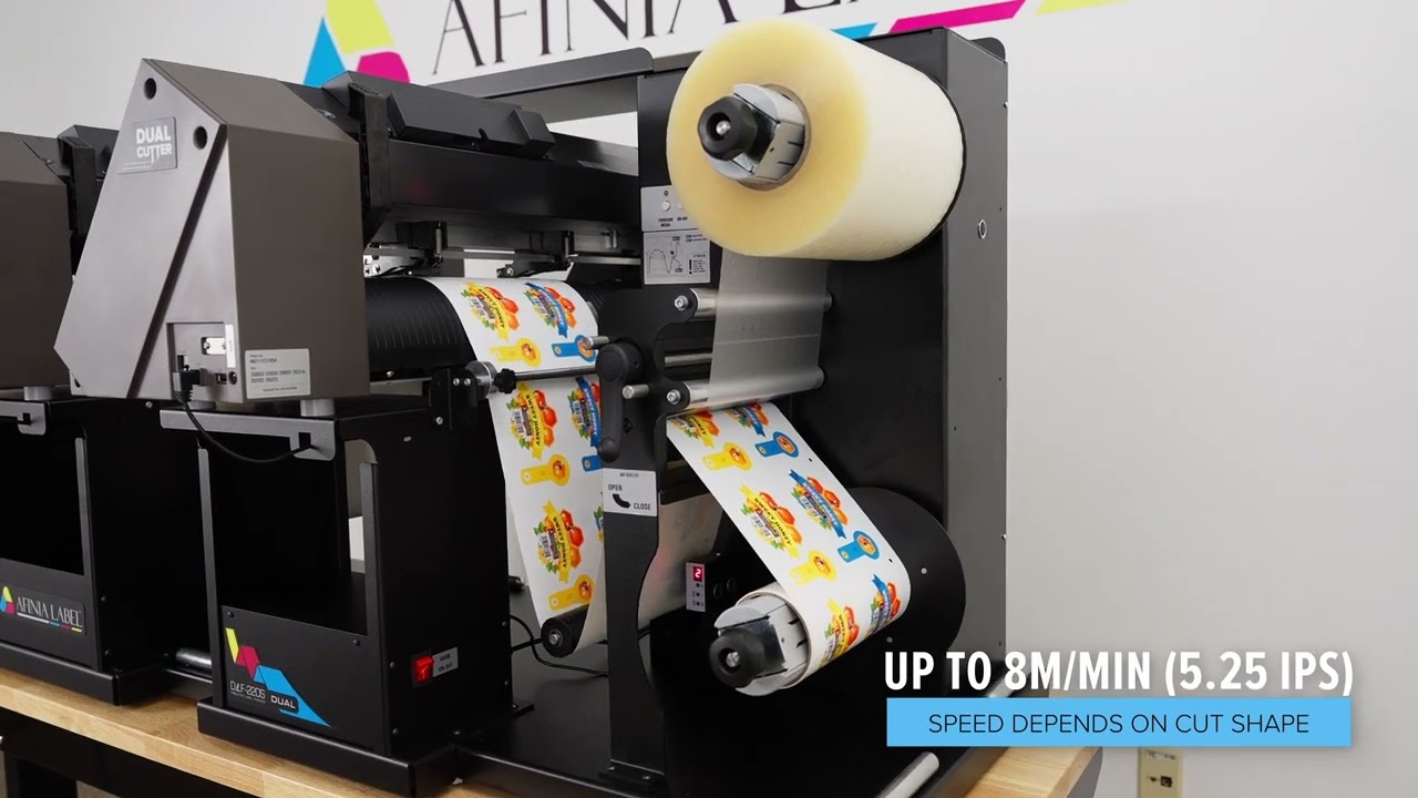 Afinia DLF 220S Dual Plotter Tabletop Digital Label Cutter and Finisher