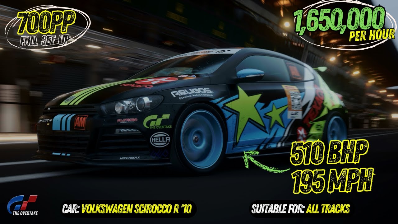 🏆Volkswagen Scirocco R доминирует в Ле-Мане! Лучший билд 700PP | GT7 WTC700 Grind 🔥