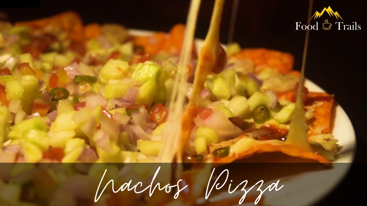 Cheesy Nachos Pizza Recipe | Tasty & Quick Snack | Food Trails