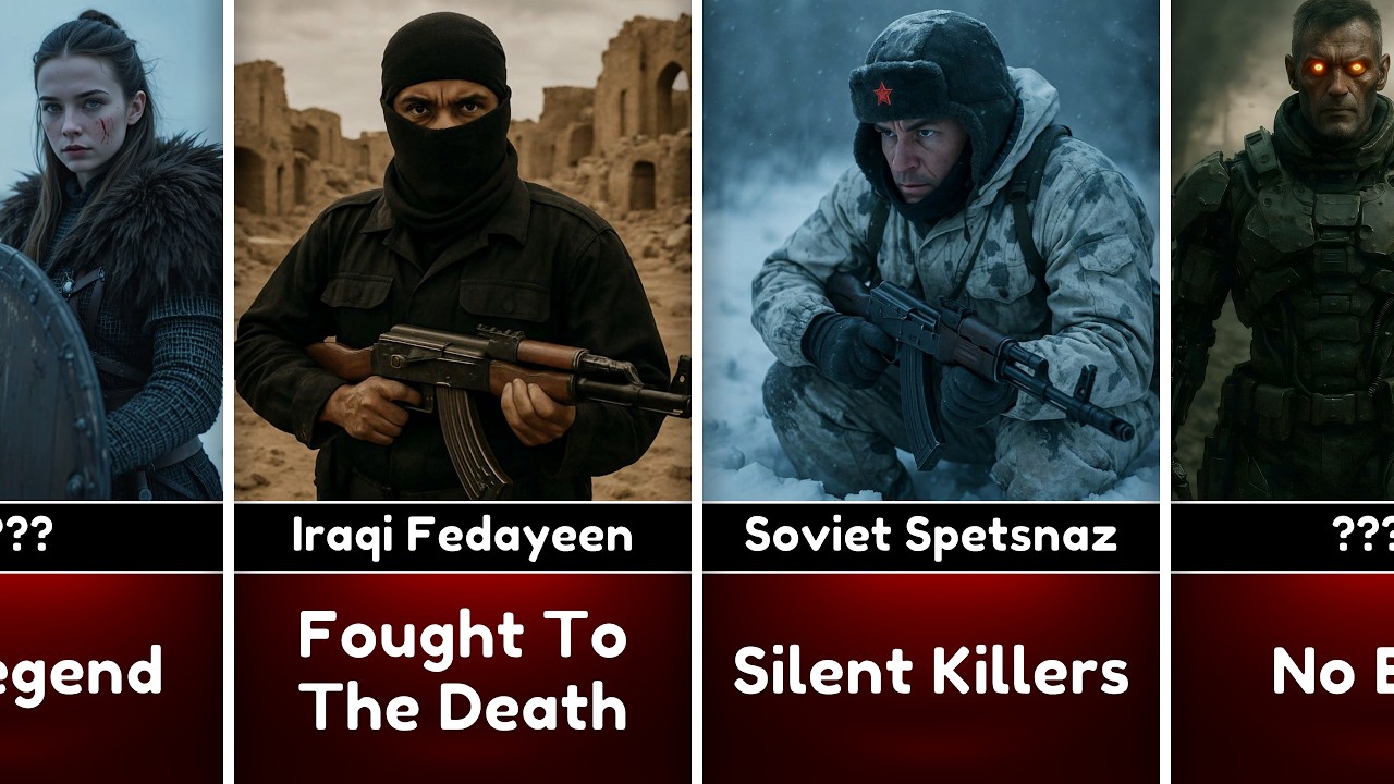 60 Most Feared Soldiers in History Ranked | Spartans, Samurai & Modern Commandos