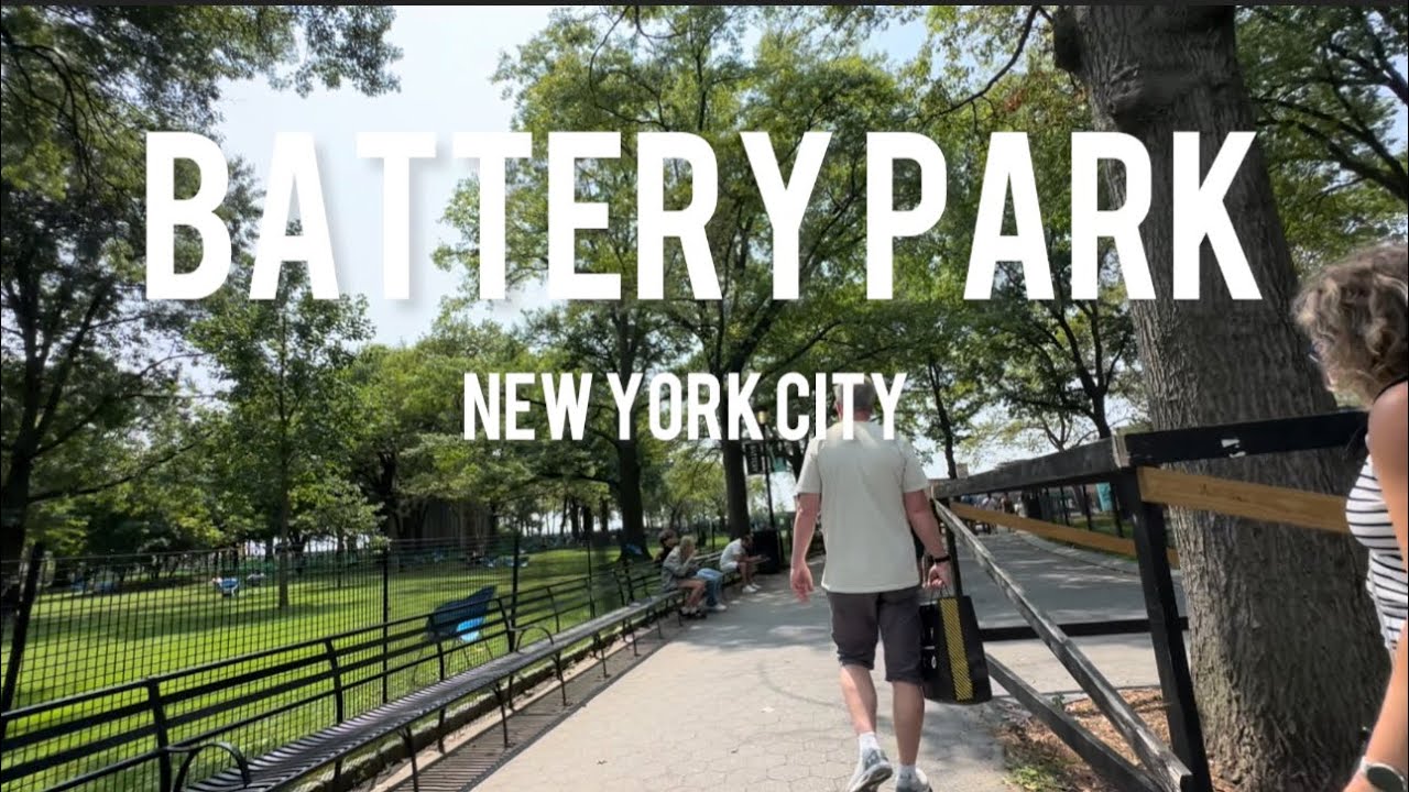 НЬЮ-ЙОРК | ИССЛЕДУЙТЕ БАТТЕРИ-ПАРК | БЫСТРАЯ ВИРТУАЛЬНАЯ ПЕШЕХОДНАЯ ЭКСКУРСИЯ ПО НЬЮ-ЙОРКУ | LBra...