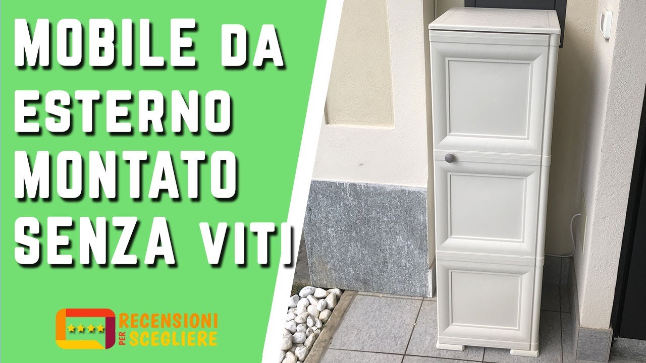 MOBILE DA ESTERNO in plastica MONTATO SENZA VITI Omnimodus di Tontarelli