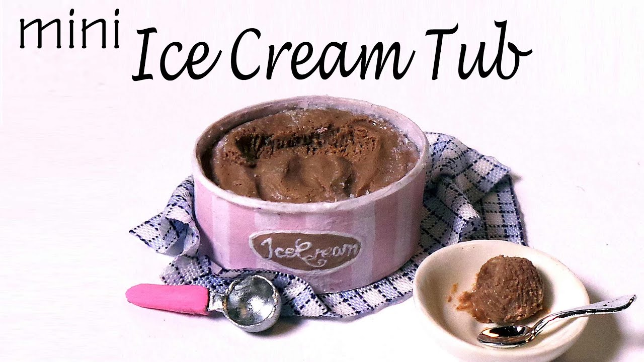 Cute Tub of Ice Cream - Polymer Clay Tutorial